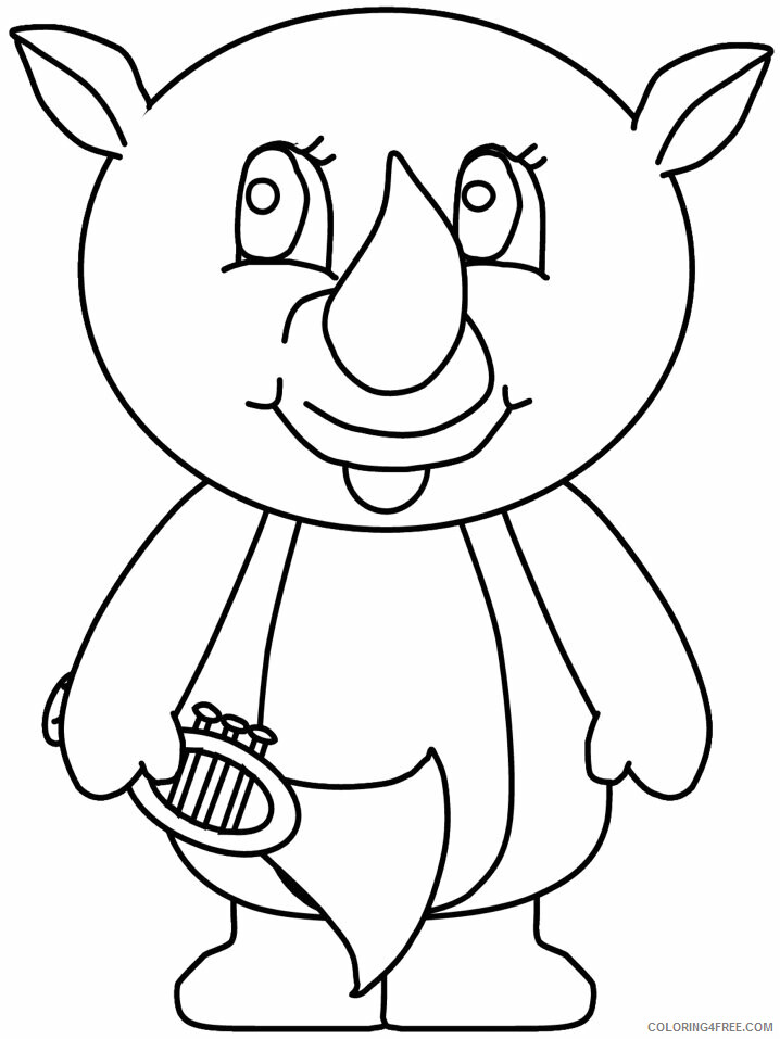 Rhino Coloring Sheets Animal Coloring Pages Printable 2021 3825 Coloring4free