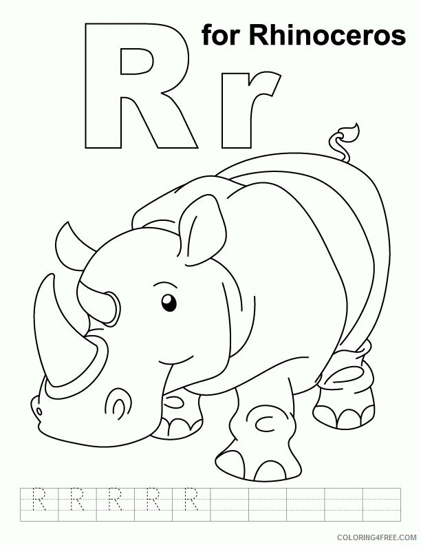 Rhino Coloring Sheets Animal Coloring Pages Printable 2021 3828 Coloring4free