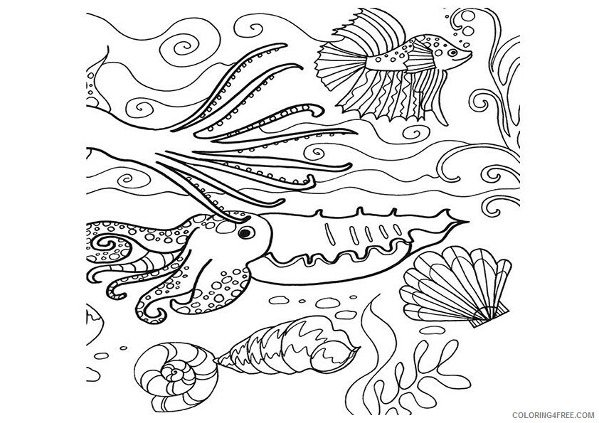 Sea Animal Coloring Sheets Animal Coloring Pages Printable 2021 3931 Coloring4free