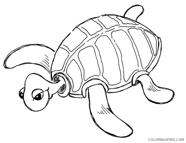 Sea Turtle Coloring Pages Animal Printable Sheets Free of Sea Turtle 2021 4354 Coloring4free