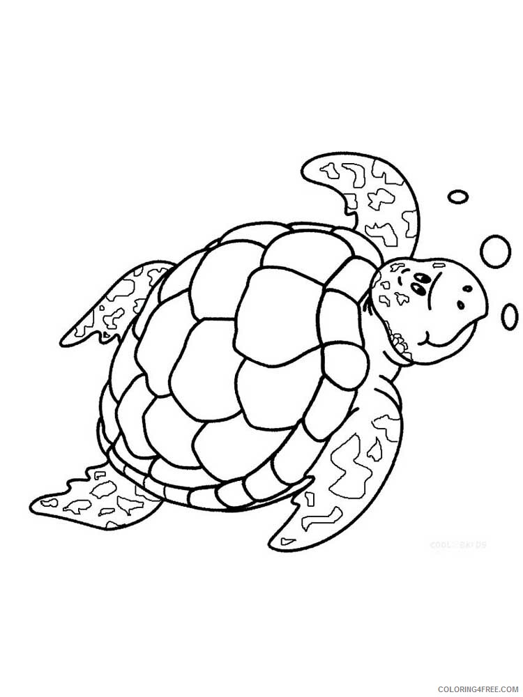 Sea Turtle Coloring Pages Animal Printable Sheets Sea Turtle 10 2021 4362 Coloring4free