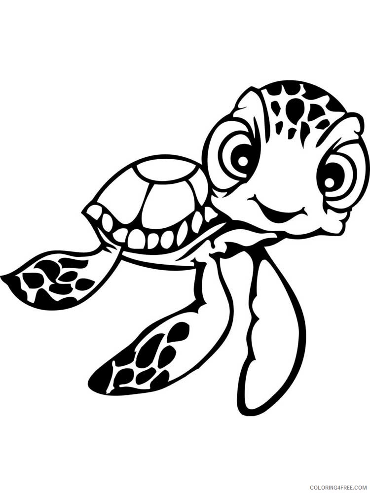 Sea Turtle Coloring Pages Animal Printable Sheets Sea Turtle 5 2021 4363 Coloring4free