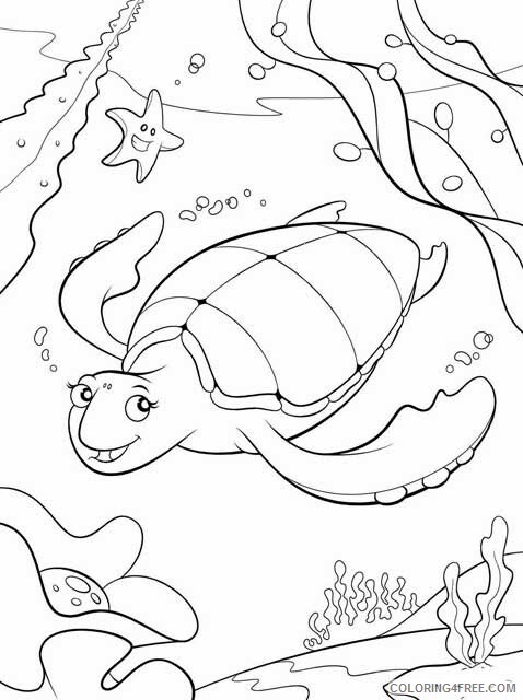 Sea Turtle Coloring Pages Animal Printable Sheets Sea Turtle Pictures 2021 4369 Coloring4free