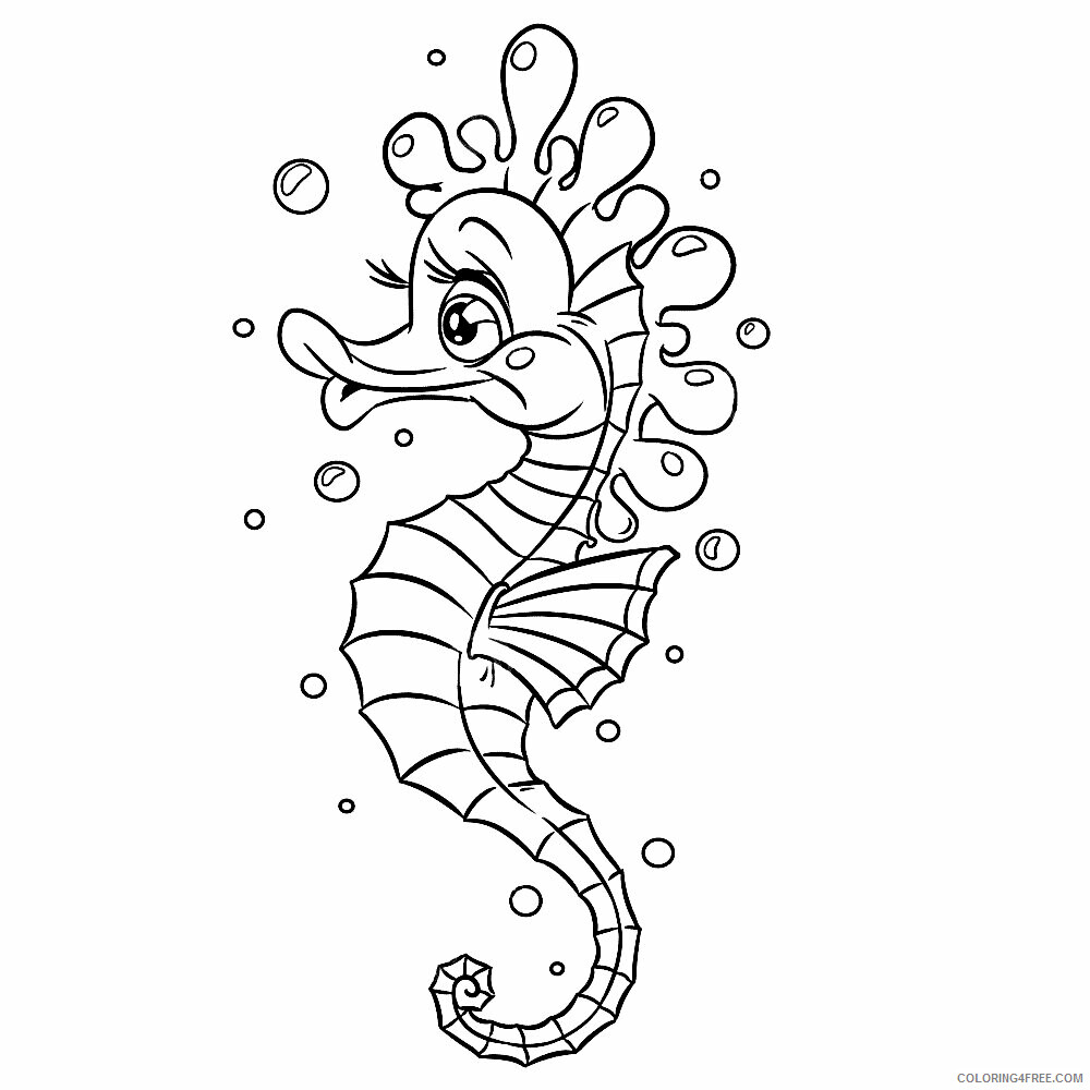 Seahorse Coloring Sheets Animal Coloring Pages Printable 2021 3939 Coloring4free