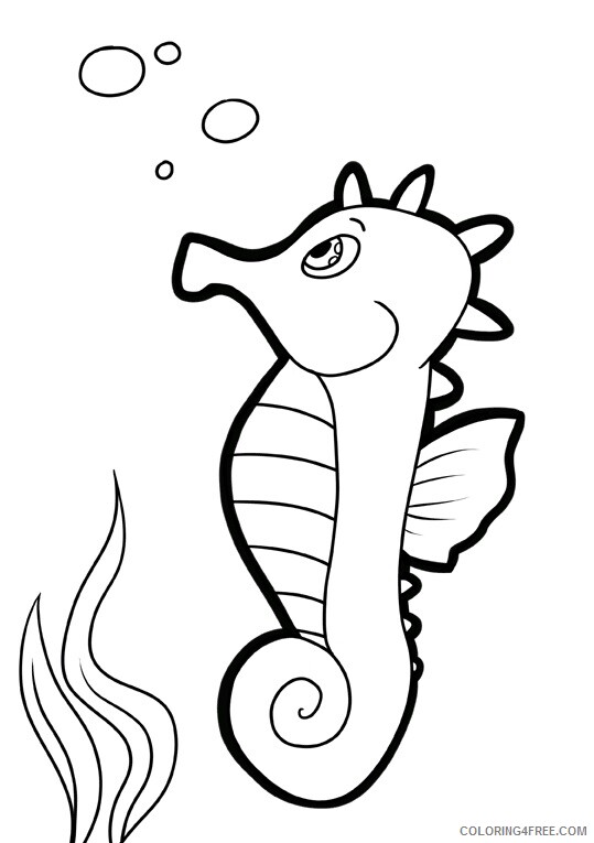 Seahorse Coloring Sheets Animal Coloring Pages Printable 2021 3941 ...