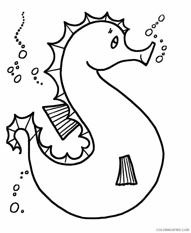 Seahorse Coloring Sheets Animal Coloring Pages Printable 2021 3942 Coloring4free