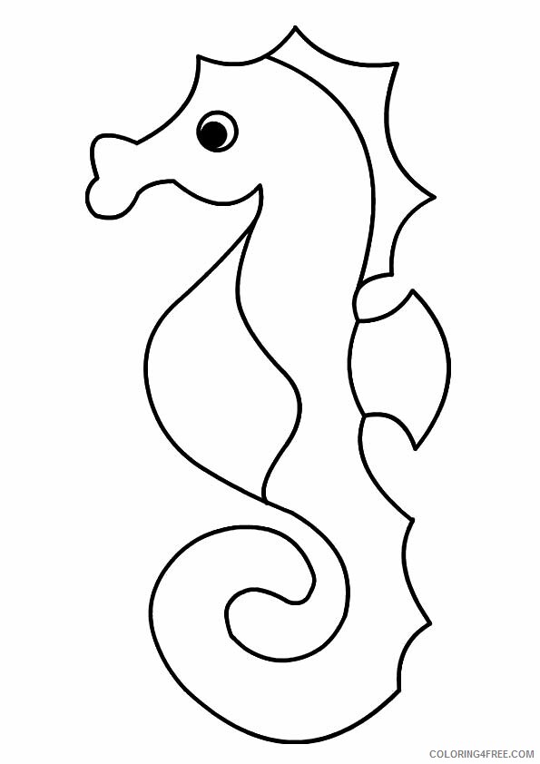Seahorse Coloring Sheets Animal Coloring Pages Printable 2021 3943 Coloring4free