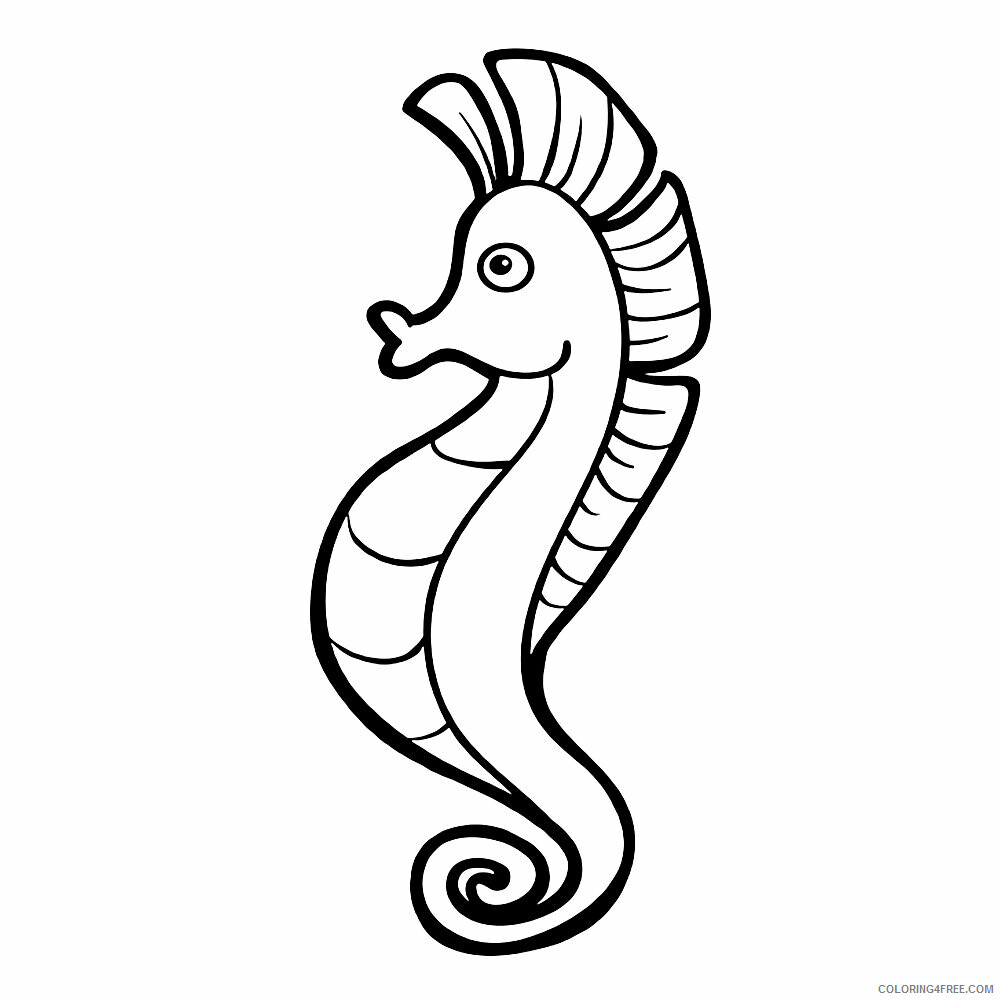 Seahorse Coloring Sheets Animal Coloring Pages Printable 2021 3945 Coloring4free