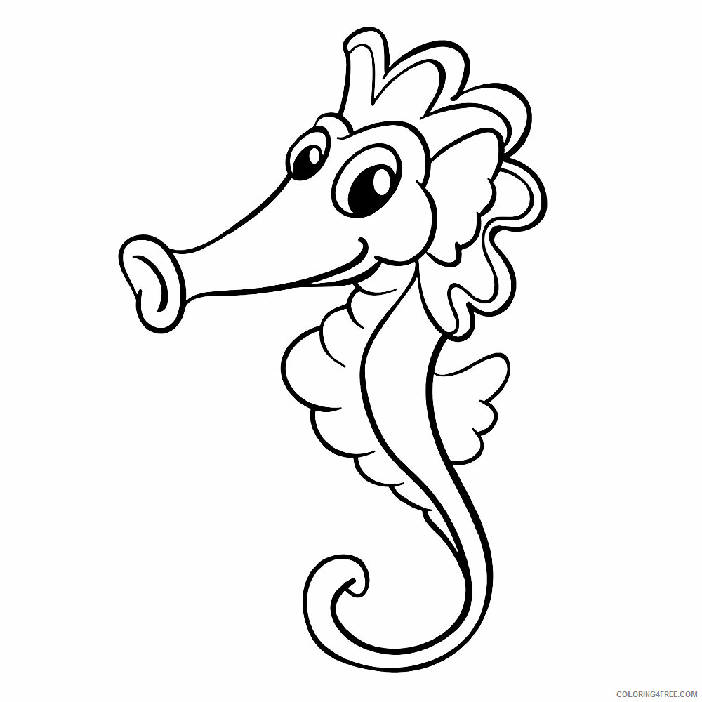 Seahorse Coloring Sheets Animal Coloring Pages Printable 2021 3946 Coloring4free