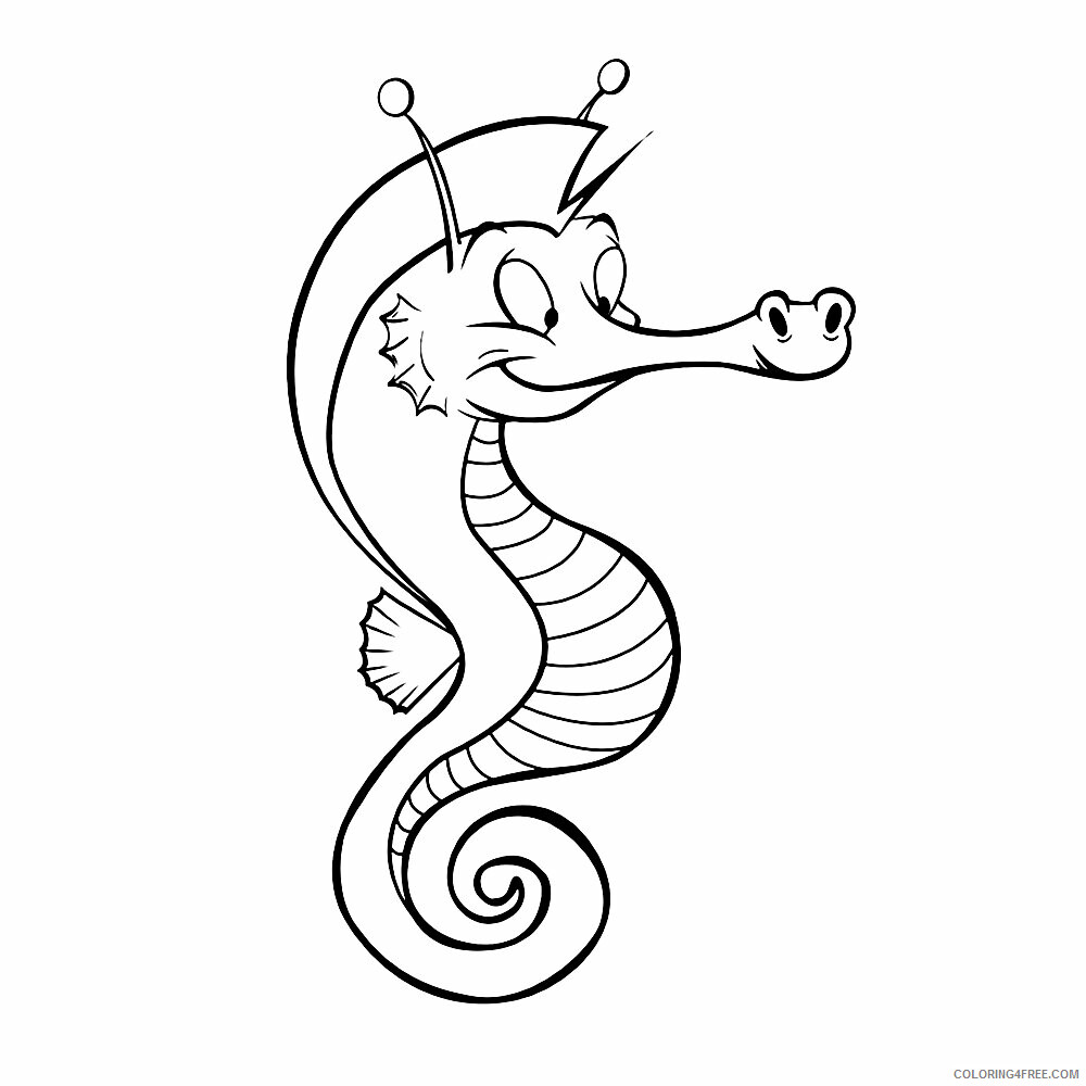 Seahorse Coloring Sheets Animal Coloring Pages Printable 2021 3947 Coloring4free