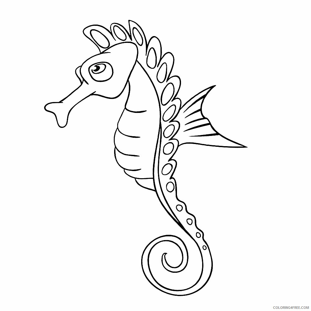 Seahorse Coloring Sheets Animal Coloring Pages Printable 2021 3948 Coloring4free