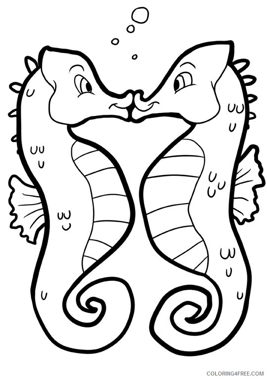 Seahorse Coloring Sheets Animal Coloring Pages Printable 2021 3949 Coloring4free