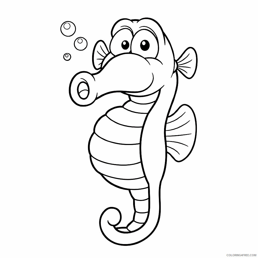 Seahorse Coloring Sheets Animal Coloring Pages Printable 2021 3952 Coloring4free