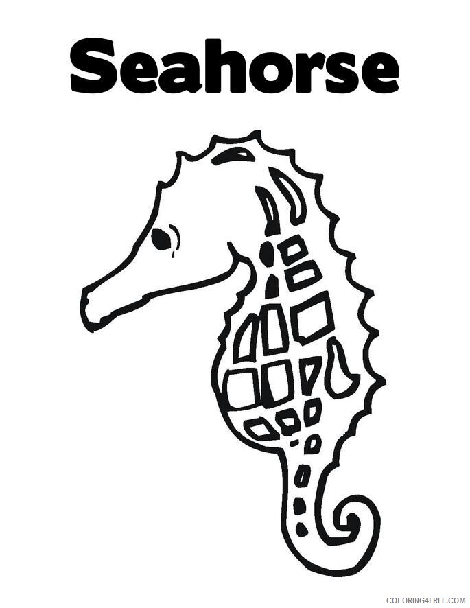Seahorse Coloring Sheets Animal Coloring Pages Printable 2021 3957 Coloring4free
