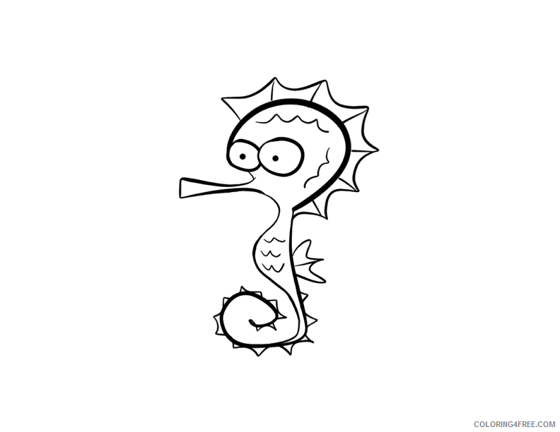 Seahorse Coloring Sheets Animal Coloring Pages Printable 2021 3958 Coloring4free