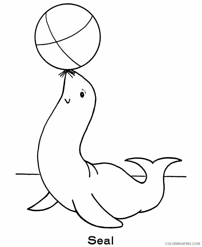 Seal Coloring Sheets Animal Coloring Pages Printable 2021 3986 Coloring4free