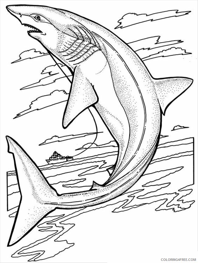 Shark Coloring Sheets Animal Coloring Pages Printable 2021 3991 Coloring4free