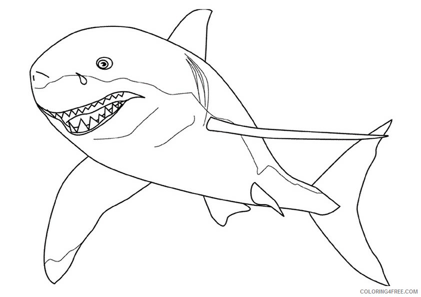 Shark Coloring Sheets Animal Coloring Pages Printable 2021 3993 Coloring4free