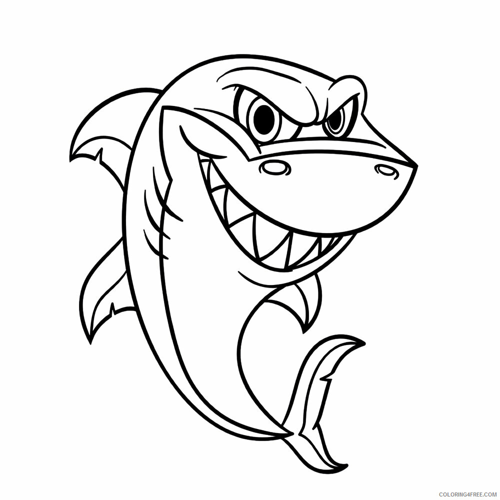 Shark Coloring Sheets Animal Coloring Pages Printable 2021 4005 Coloring4free