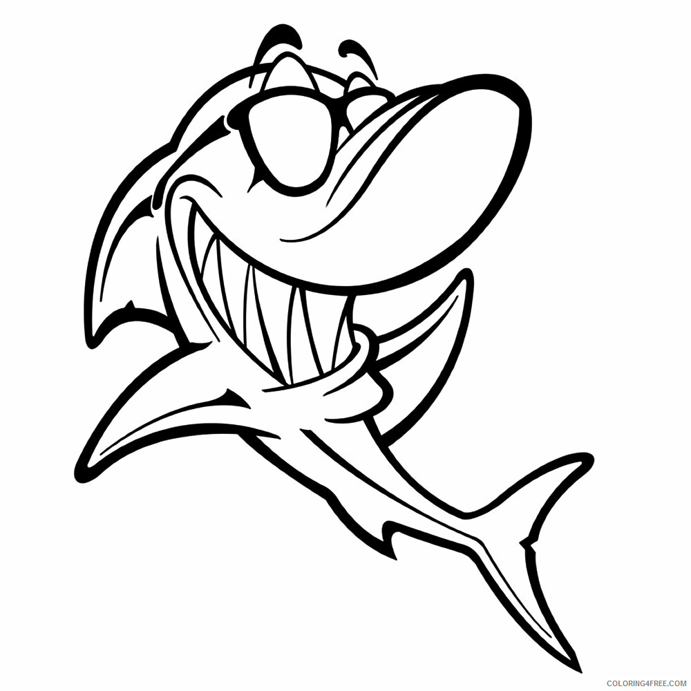 Shark Coloring Sheets Animal Coloring Pages Printable 2021 4006 Coloring4free