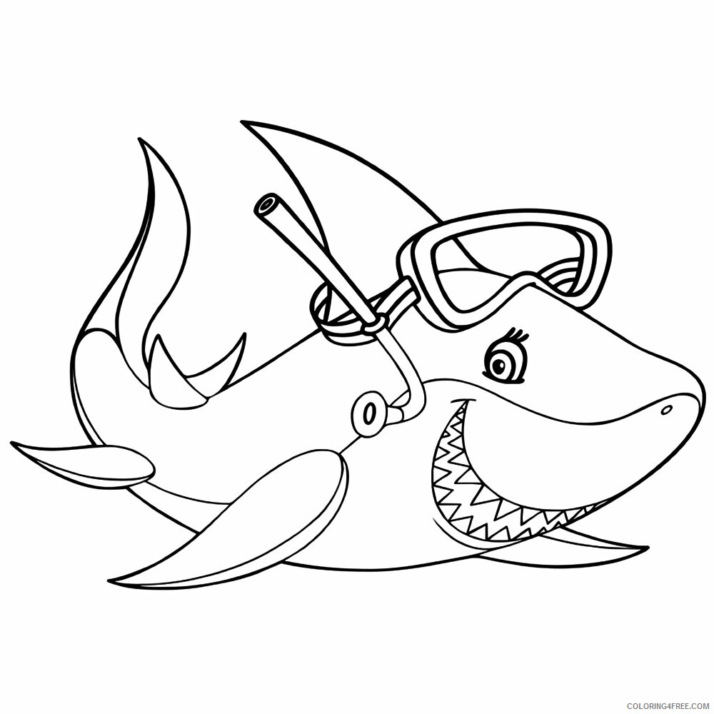 Shark Coloring Sheets Animal Coloring Pages Printable 2021 4009 Coloring4free