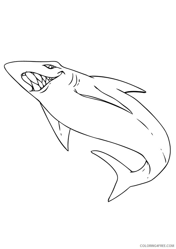 Shark Coloring Sheets Animal Coloring Pages Printable 2021 4010 Coloring4free