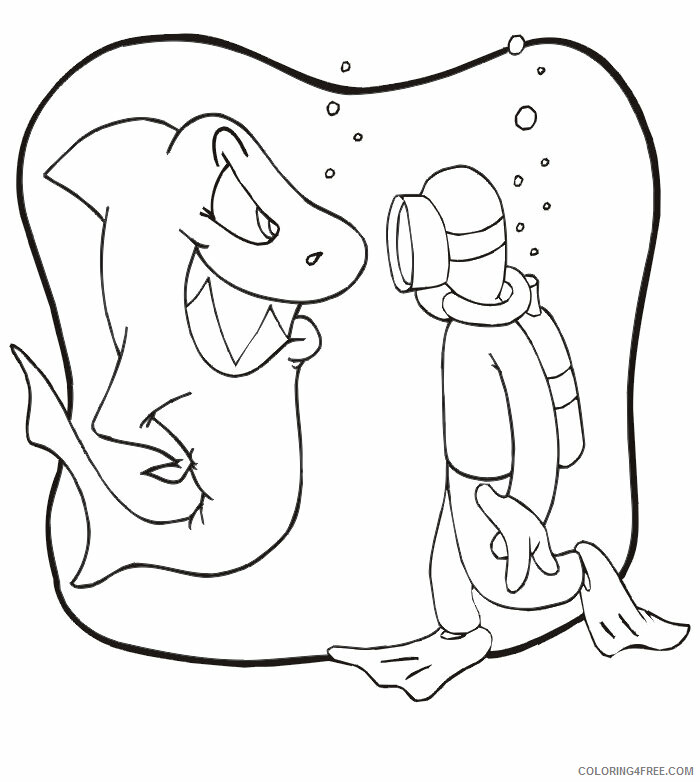 Shark Coloring Sheets Animal Coloring Pages Printable 2021 4012 Coloring4free