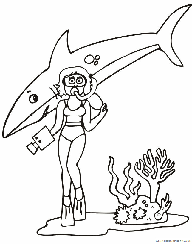 Shark Coloring Sheets Animal Coloring Pages Printable 2021 4013 Coloring4free