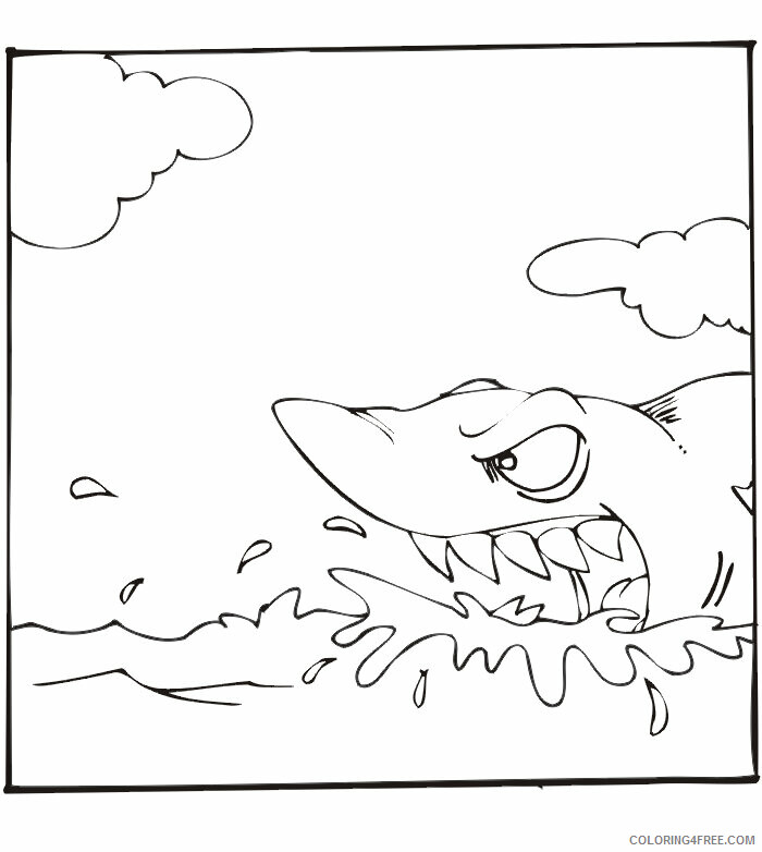 Shark Coloring Sheets Animal Coloring Pages Printable 2021 4016 Coloring4free