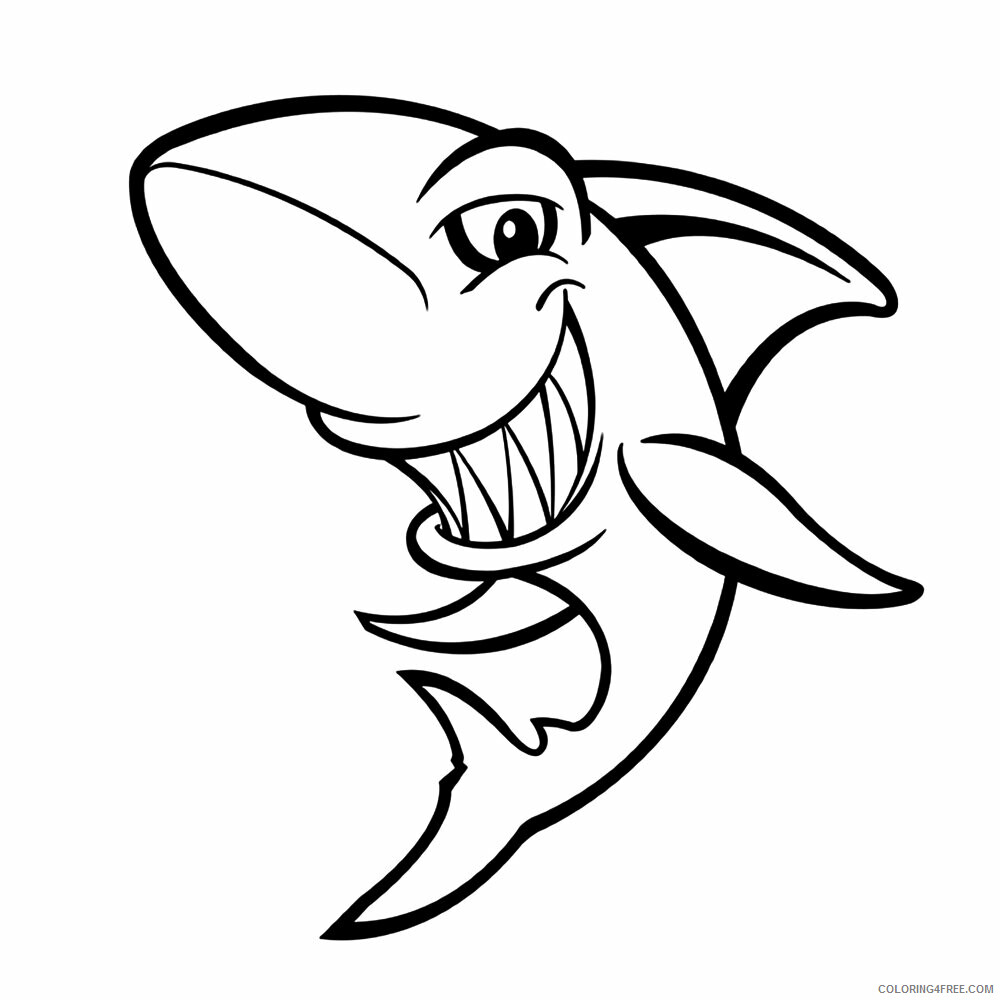 Shark Coloring Sheets Animal Coloring Pages Printable 2021 4021 Coloring4free