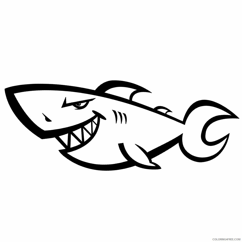 Shark Coloring Sheets Animal Coloring Pages Printable 2021 4035 Coloring4free
