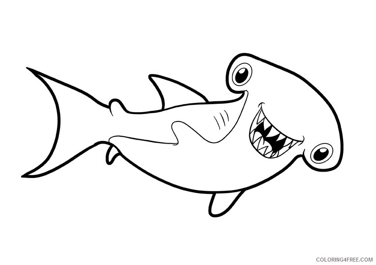 Shark Coloring Sheets Animal Coloring Pages Printable 21 4042 Coloring4free Coloring4free Com