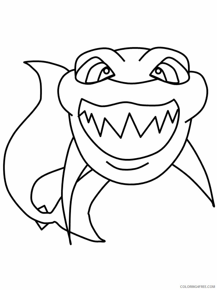 Sharks Coloring Pages Animal Printable Sheets 7 2021 4441 Coloring4free