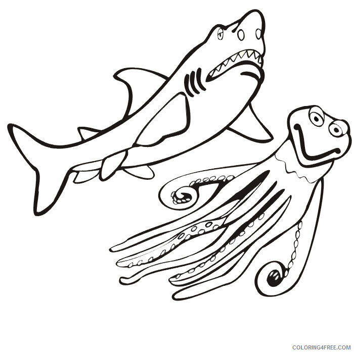 Sharks Coloring Pages Animal Printable Sheets of Sharks 2021 4448 Coloring4free