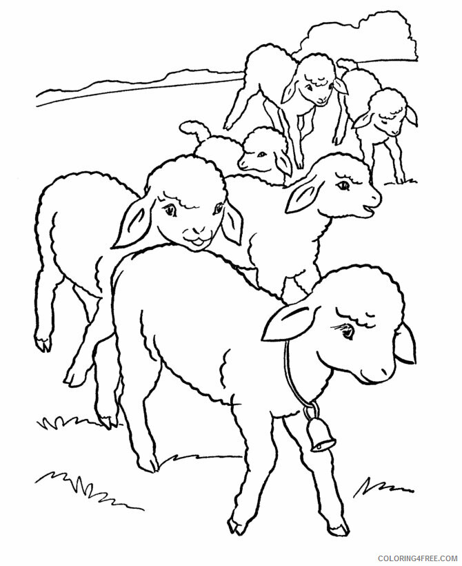 Sheep Coloring Pages Animal Printable Sheets Images of Sheep 2021 4475 Coloring4free
