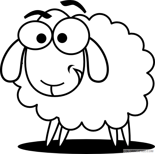 Sheep Coloring Pages Animal Printable Sheets Sheep Pictures Free 2021 4499 Coloring4free