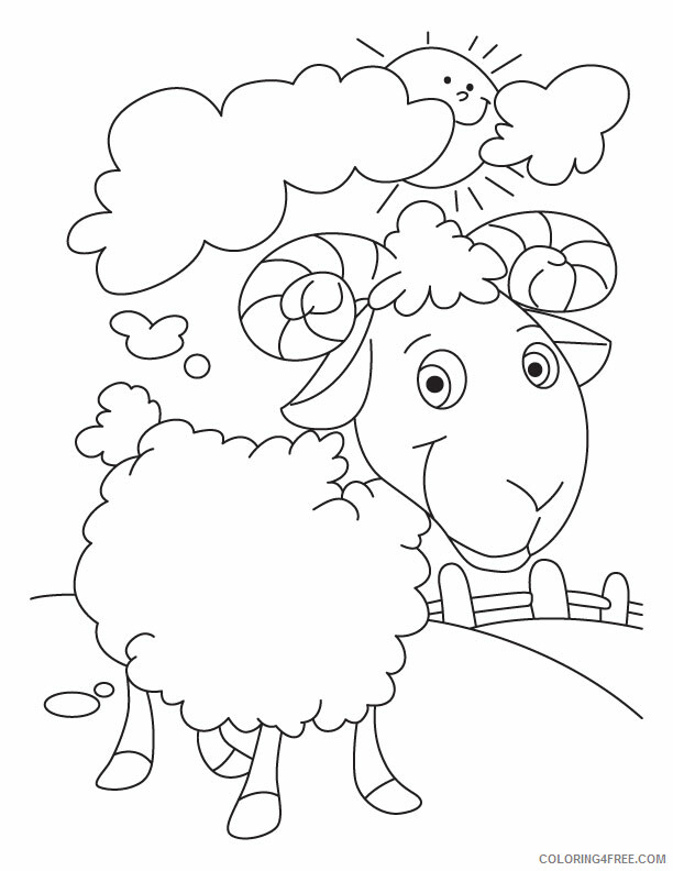 Sheep Coloring Pages Animal Printable Sheets of Sheep 2021 4468 Coloring4free