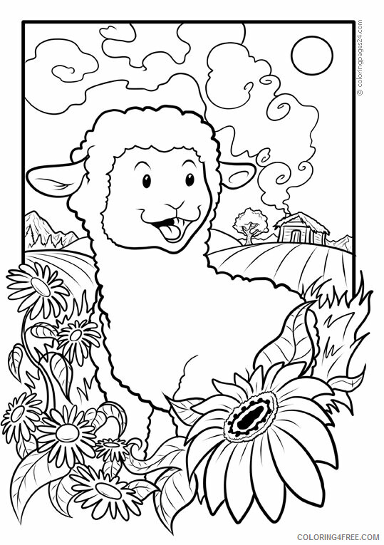 Sheep Coloring Sheets Animal Coloring Pages Printable 2021 4053 Coloring4free
