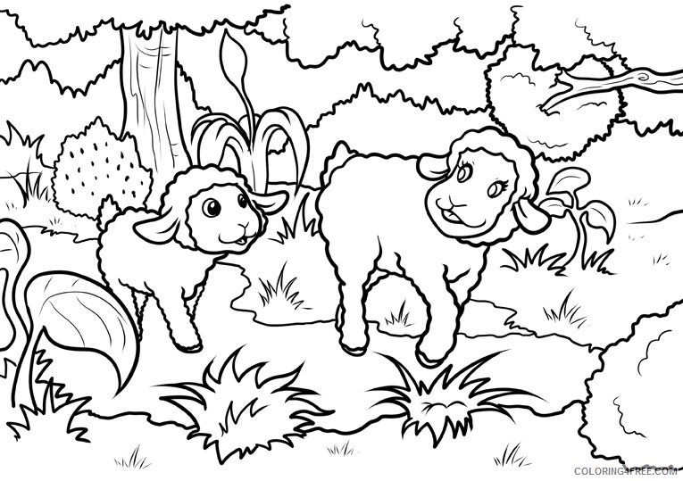 Sheep Coloring Sheets Animal Coloring Pages Printable 2021 4056 Coloring4free