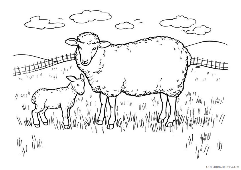 Sheep Coloring Sheets Animal Coloring Pages Printable 2021 4059 Coloring4free