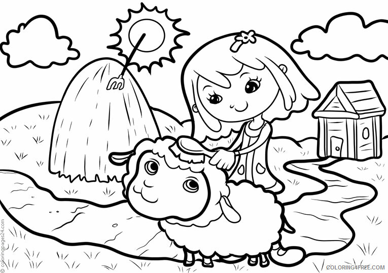 Sheep Coloring Sheets Animal Coloring Pages Printable 2021 4061 Coloring4free