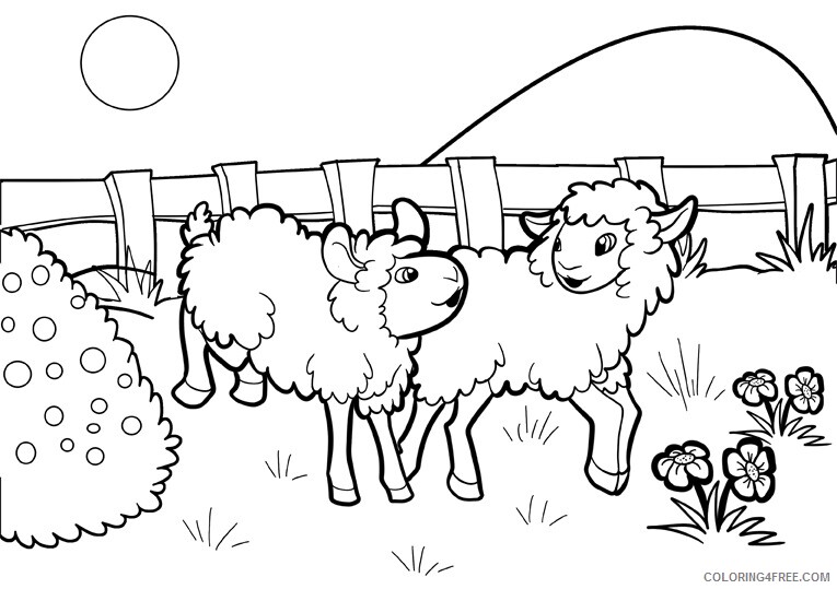Sheep Coloring Sheets Animal Coloring Pages Printable 2021 4071 Coloring4free