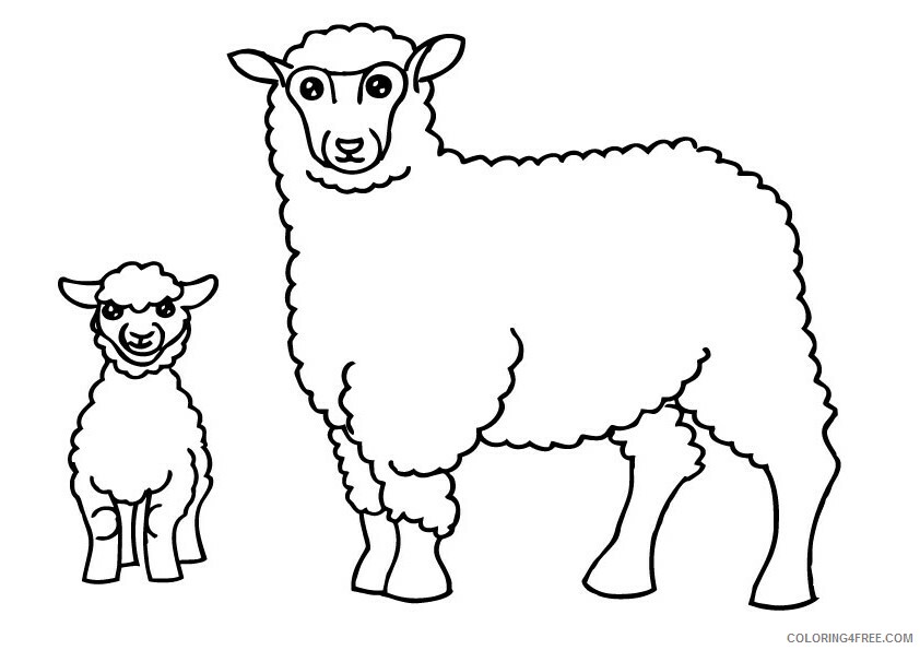 Sheep Coloring Sheets Animal Coloring Pages Printable 2021 4087 Coloring4free