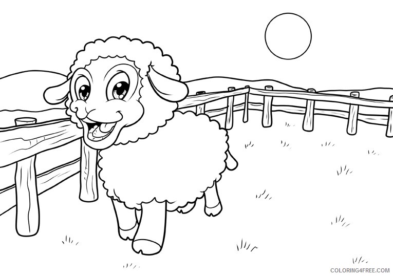 Sheep Coloring Sheets Animal Coloring Pages Printable 2021 4088 Coloring4free
