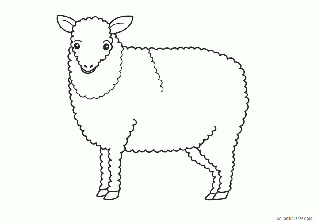 Sheep Coloring Sheets Animal Coloring Pages Printable 2021 4093 Coloring4free