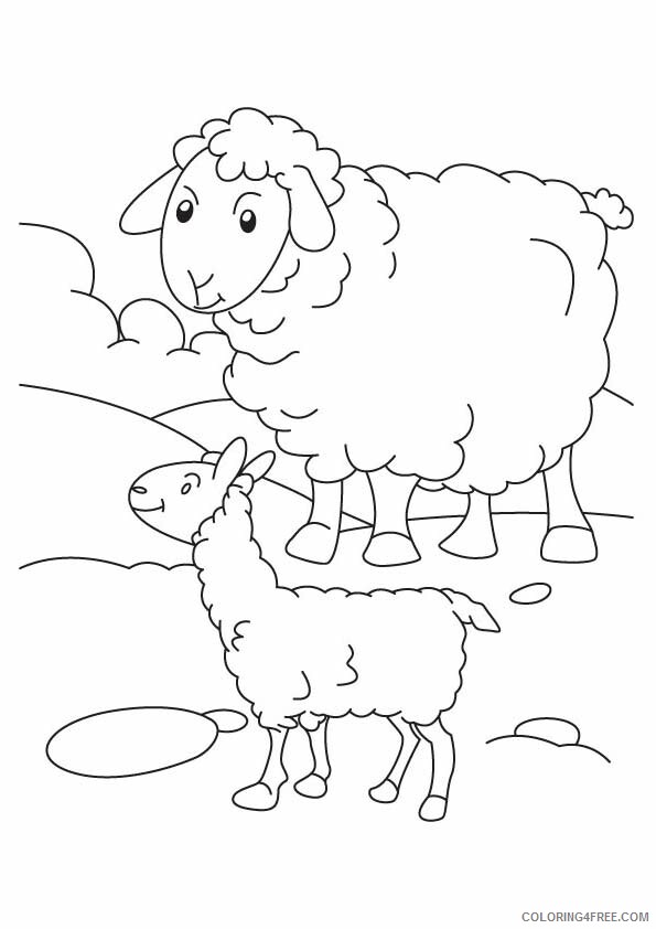 Sheep Coloring Sheets Animal Coloring Pages Printable 2021 4097 Coloring4free