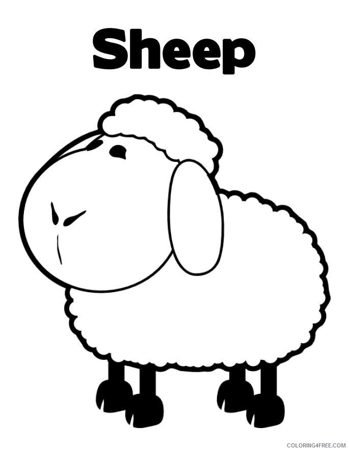 Sheep Coloring Sheets Animal Coloring Pages Printable 2021 4101 Coloring4free