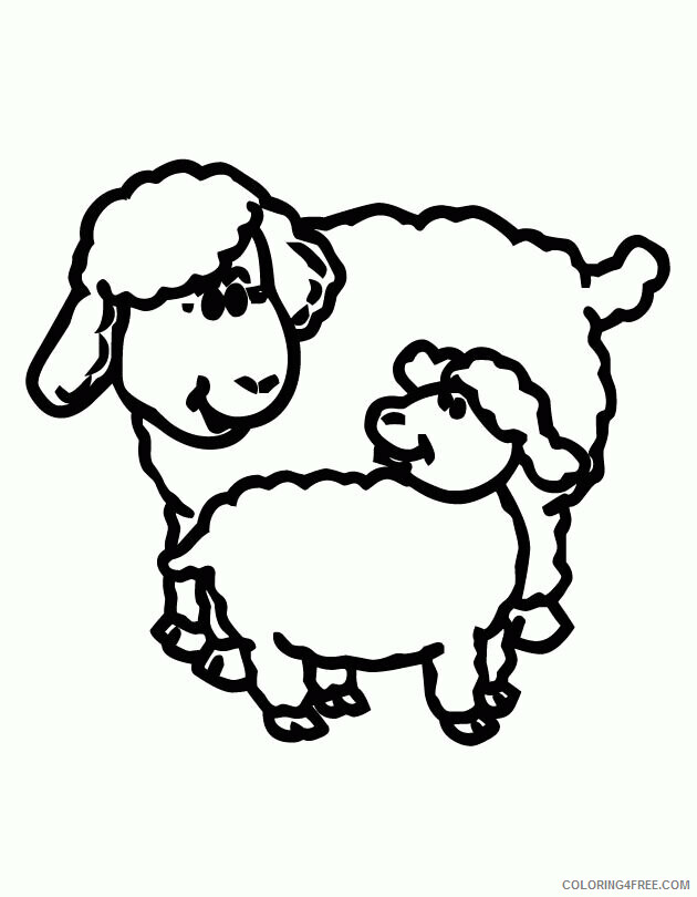 Sheep Coloring Sheets Animal Coloring Pages Printable 2021 4104 Coloring4free