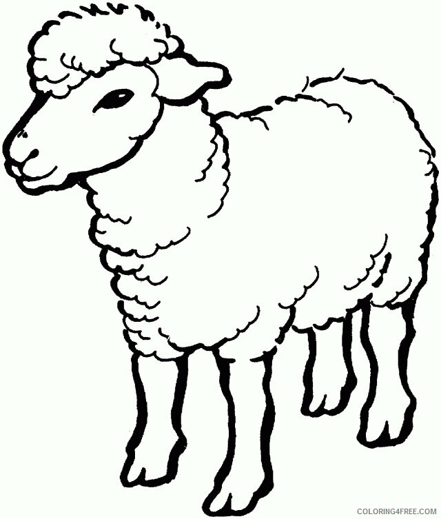 Sheep Coloring Sheets Animal Coloring Pages Printable 2021 4109 Coloring4free