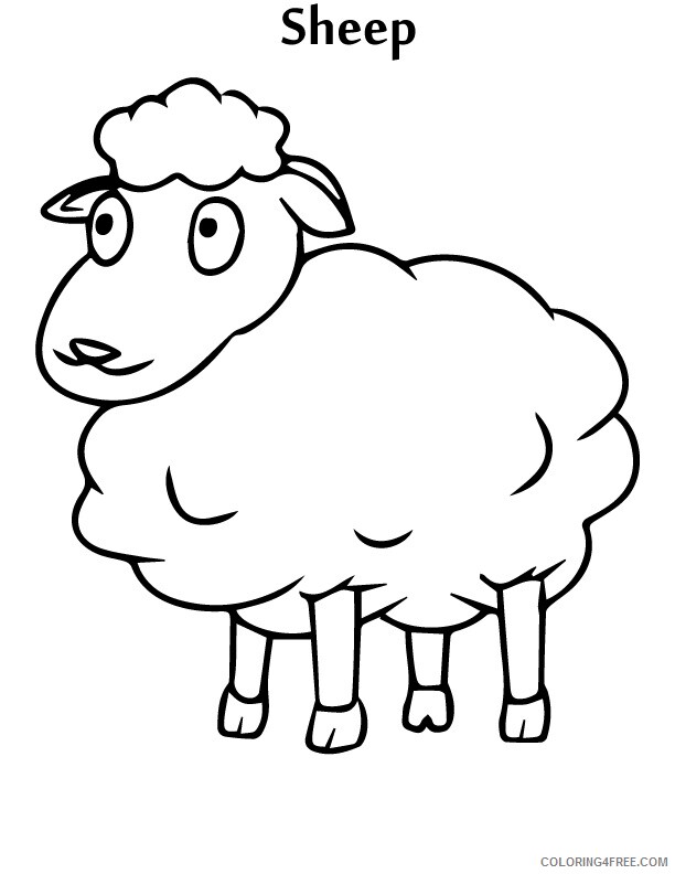 Sheep Coloring Sheets Animal Coloring Pages Printable 2021 4121 Coloring4free